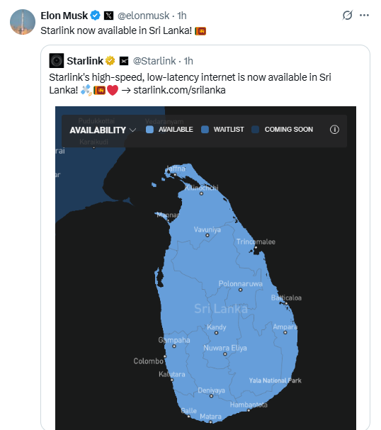512279559 1066380544960815 3894714467097783867 n இன்று முதல் இலங்கையில் ஸ்டார்லிங்க் இணைய சேவை!
