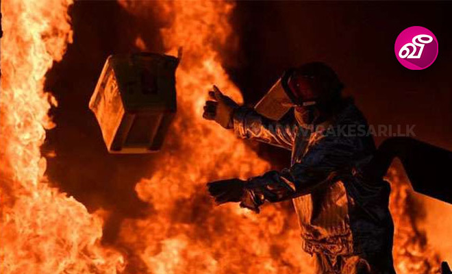 Action to destroy large quantities of seized drugs by burning them today as court cases are concluded! | Virakesari.lk